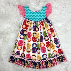 KPea toddler 3T Russian nesting dolls dress
